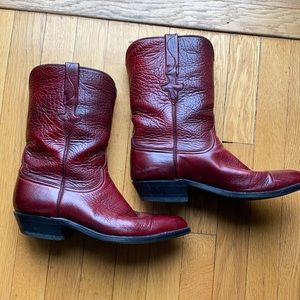 Lucchese cherry red boots. Size 9D